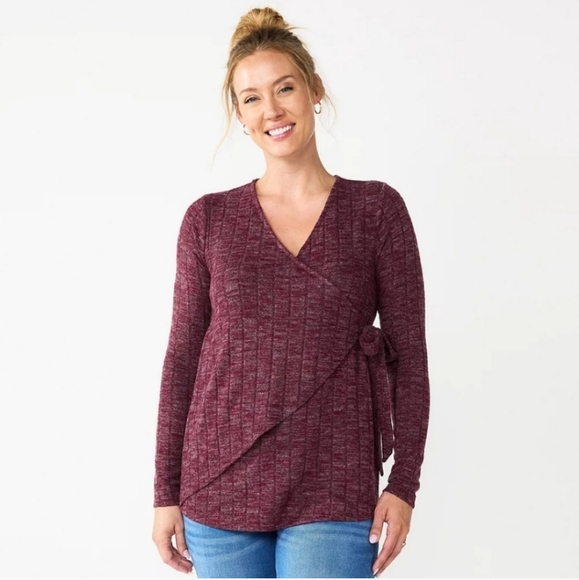 Maternity Sonoma Goods For Life® Nursing Wrap Top‎ Size Mat-Large - Picture 1 of 6